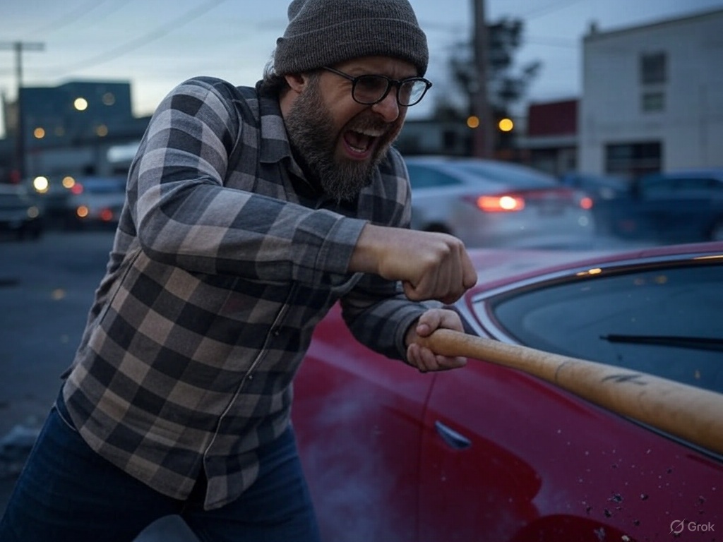 Tesla Drivers Begin to Destroy Their Own Vehicles to Protest Elon Musk